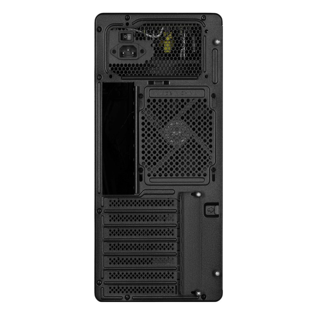 Корпус 2E Credo V500B-400 з БЖ 2E ATX400, 1xUSB3.0, 1х USB 2.0, 1xUSB Type-C, 1×120мм, VGA 310мм, ATX, чорний
