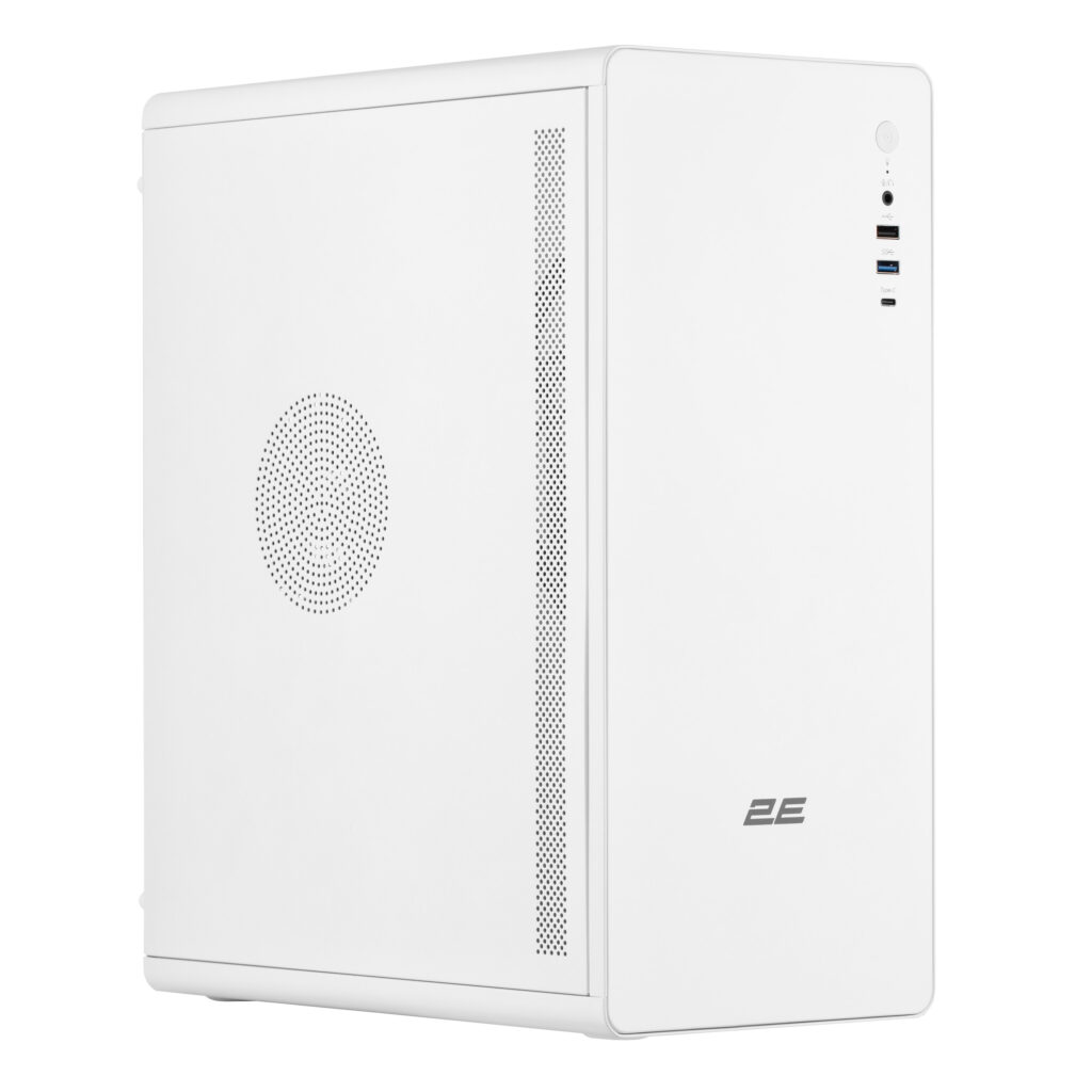 Корпус 2E Credo V500W без БЖ, 1xUSB3.0, 1х USB 2.0, 1xUSB Type-C, 1×120мм, VGA 310мм, ATX, білий