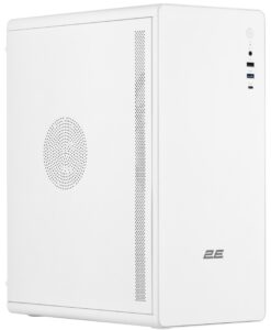 Корпус 2E Credo V500W без БЖ, 1xUSB3.0, 1х USB 2.0, 1xUSB Type-C, 1×120мм, VGA 310мм, ATX, білий