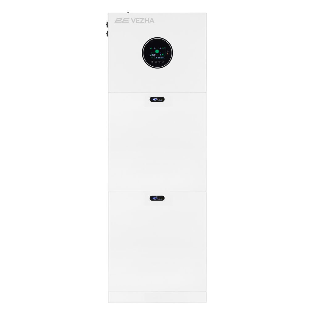 Система резервного живлення 2E PowerWall Vezha, 5000 Вт, 10.24 кВт/год, MPPT 5.5 кВт, WiFi, розширення ємності, паралельне підключення