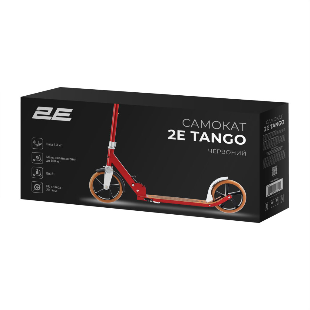 Kids scooter 2E Tango red