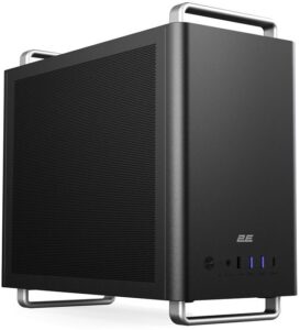 Корпус 2E Credo Mesh V300B-MH без БП, 2xUSB3.0, 1х USB 2.0, 1xUSB Type-C, 1×90мм, VGA 310мм, mATX, чёрный