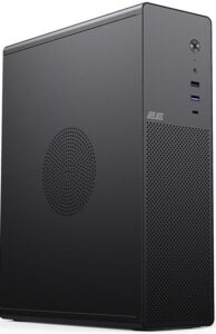 Корпус 2E Credo Slim V90B-400 с БП 2E ATX400, 1xUSB3.0, 1х USB 2.0, 1xUSB Type-C, 2×90мм, VGA 390мм, mATX, чёрный