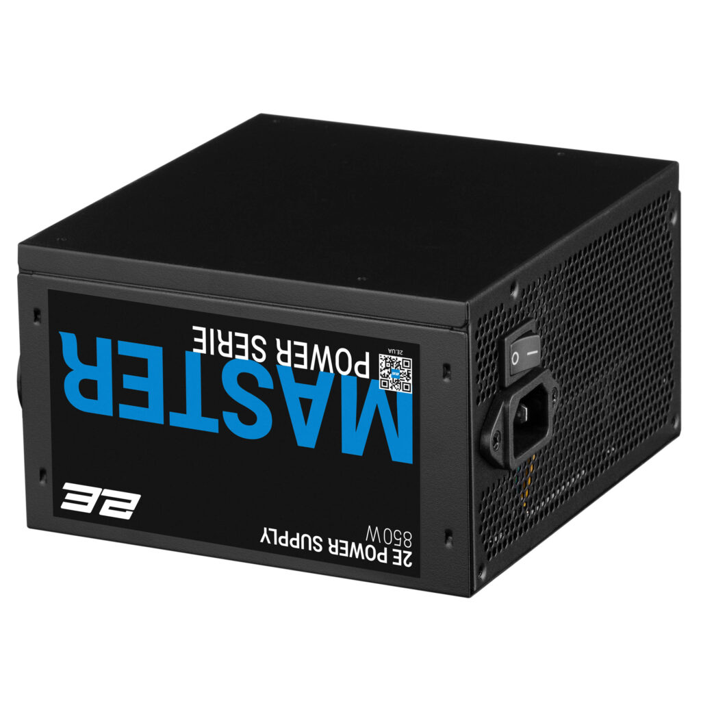 Блок питания 2E Master Power  (850W) >80% 80+ White 120мм 1xMB 24pin(20+4) 1xCPU 8pin(4+4) 3xMolex 5xSATA 4xPCIe 8pin(6+2)