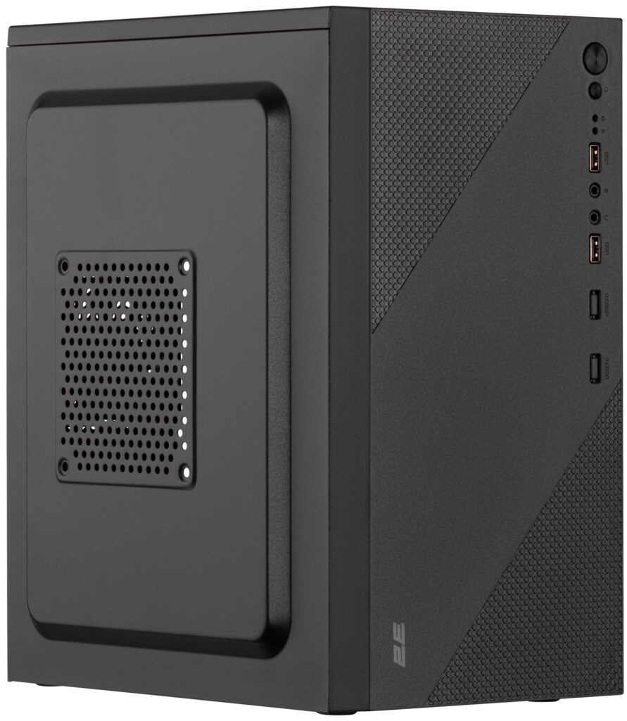 2E PC case TeamX TMX04 with 2E ATX500W, 2xUSB3.0, 1x80mm, VGA 220mm, mATX, black