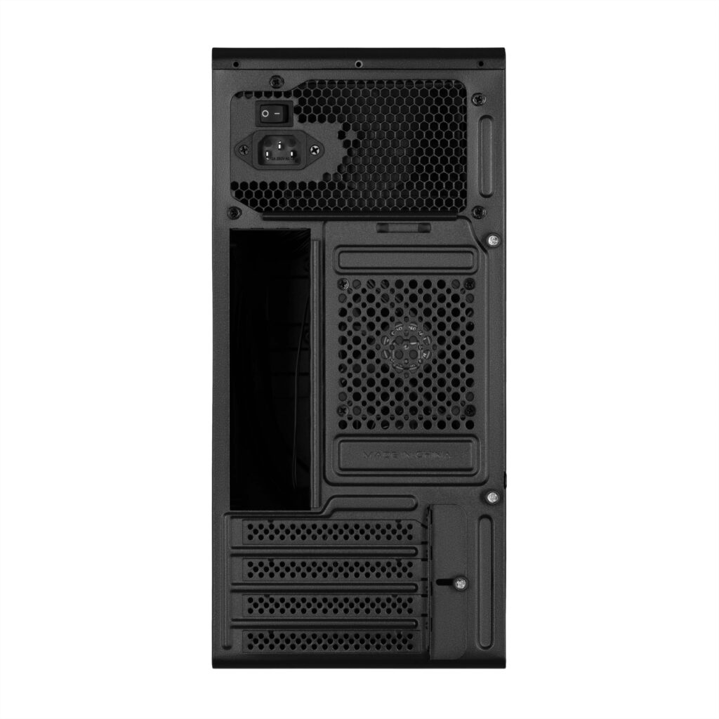 Корпус 2E Credo V200B без БП, 2xUSB3.0, 1×80мм, VGA 250мм, mATX, чёрный