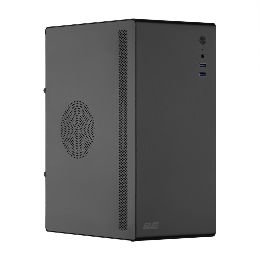 Корпус 2E Credo V200B без БП, 2xUSB3.0, 1×80мм, VGA 250мм, mATX, чёрный