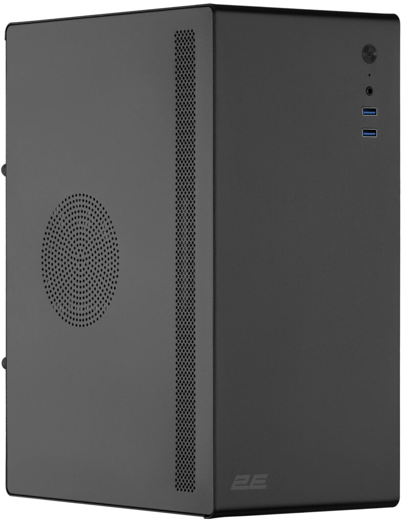 Корпус 2E Credo V200B без БП, 2xUSB3.0, 1×80мм, VGA 250мм, mATX, чёрный