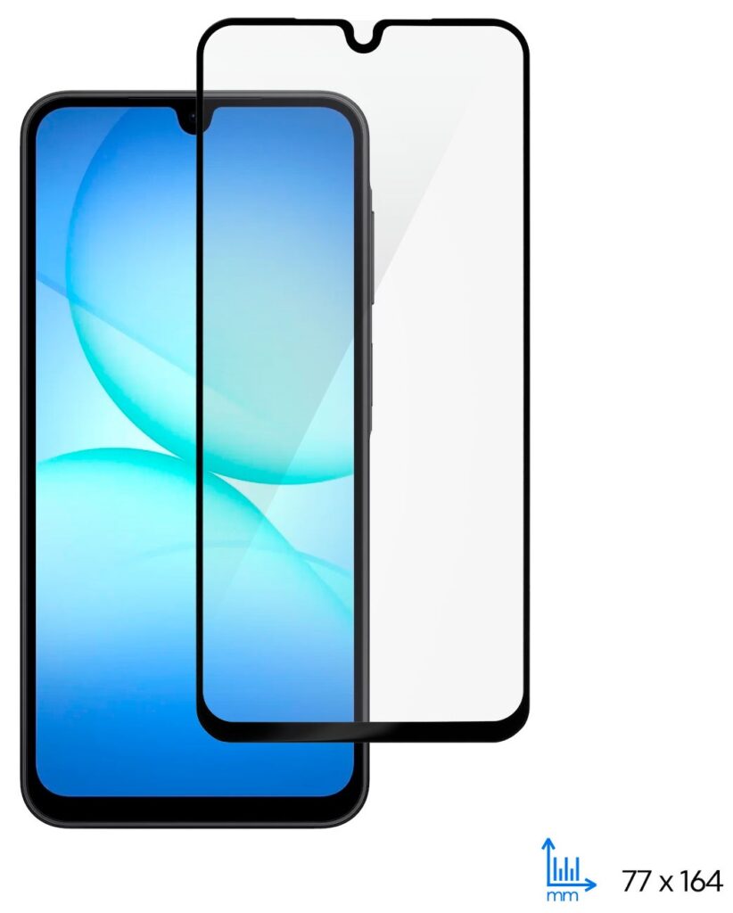 Защитное стекло 2E для Samsung Galaxy A17 (A175), 2.5D FCFG, (1 Pack), черная рамка