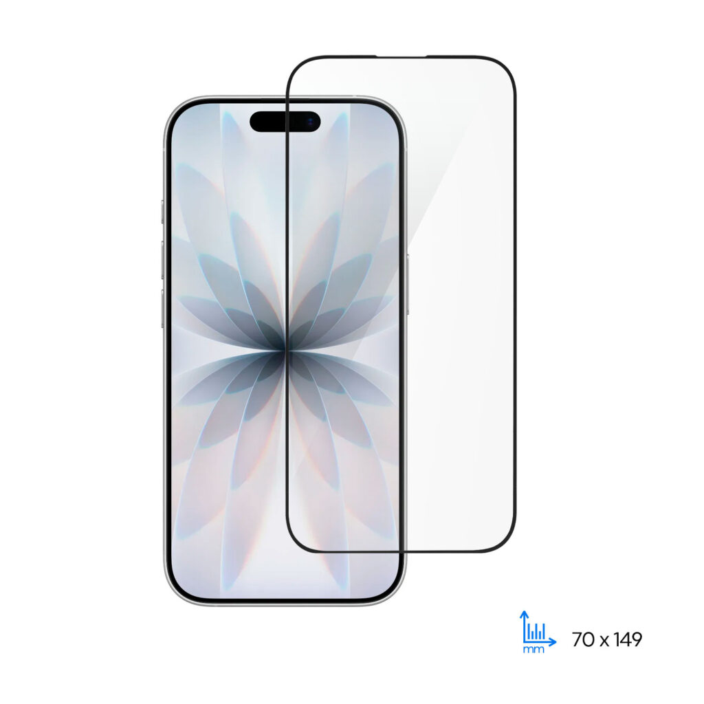Защитное стекло 2E для iPhone 17(6.3), 2.5D FCFG, (1 Pack), черная рамка