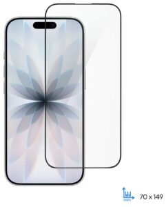 Защитное стекло 2E для iPhone 17(6.3), 2.5D FCFG, (1 Pack), черная рамка