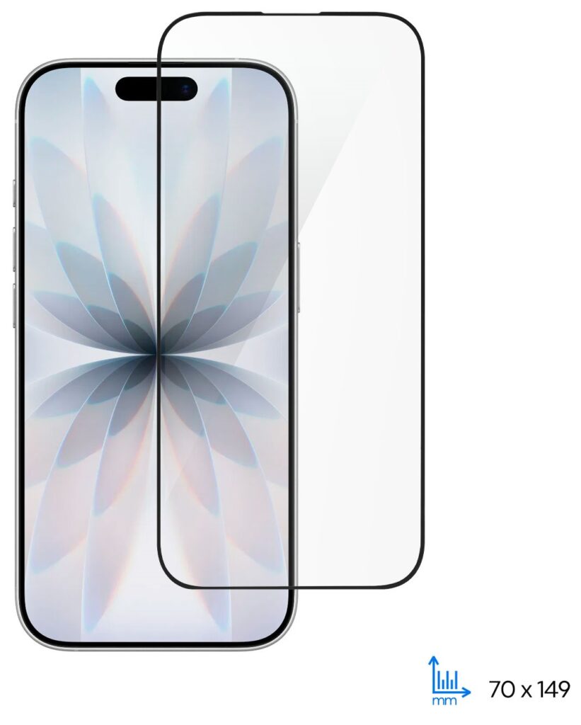 Защитное стекло 2E для iPhone 17(6.3), 2.5D FCFG, (1 Pack), черная рамка