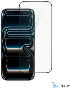 Защитное стекло 2E для iPhone 17 Pro(6.3), 2.5D FCFG, (1 Pack), черная рамка