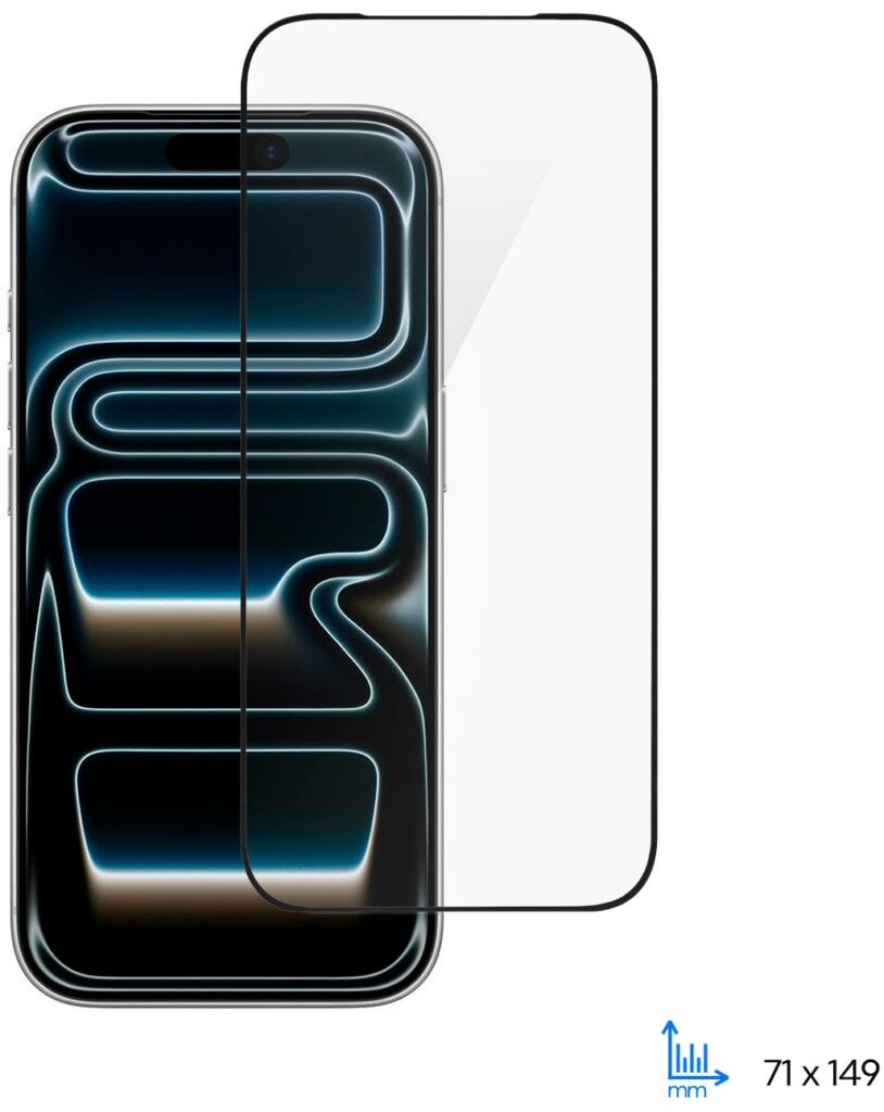 Защитное стекло 2E для iPhone 17 Pro(6.3), 2.5D FCFG, (1 Pack), черная рамка