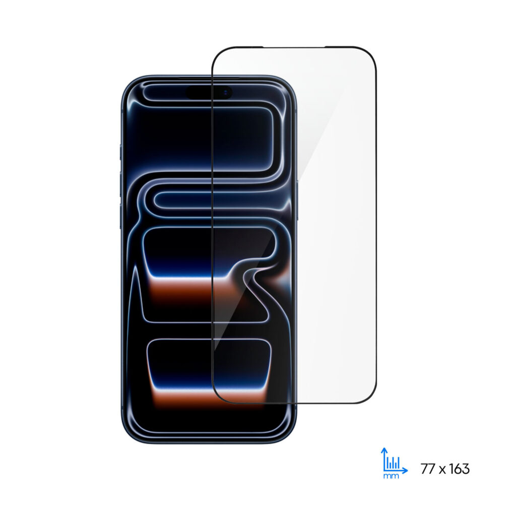 Защитное стекло 2E для iPhone 17Pro Max(6.9), 2.5D FCFG, (1 Pack), черная рамка