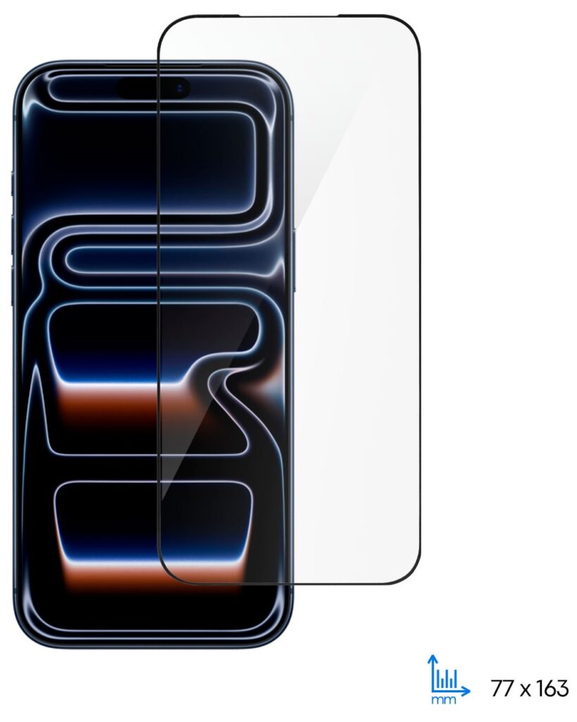 Защитное стекло 2E для iPhone 17Pro Max(6.9), 2.5D FCFG, (1 Pack), черная рамка