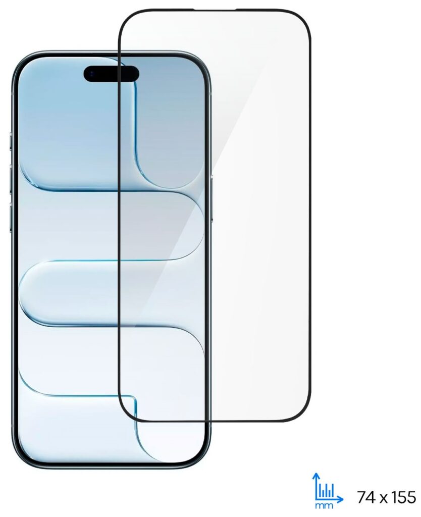 Защитное стекло 2E для iPhone Air(6.5), 2.5D FCFG, (1 Pack), черная рамка