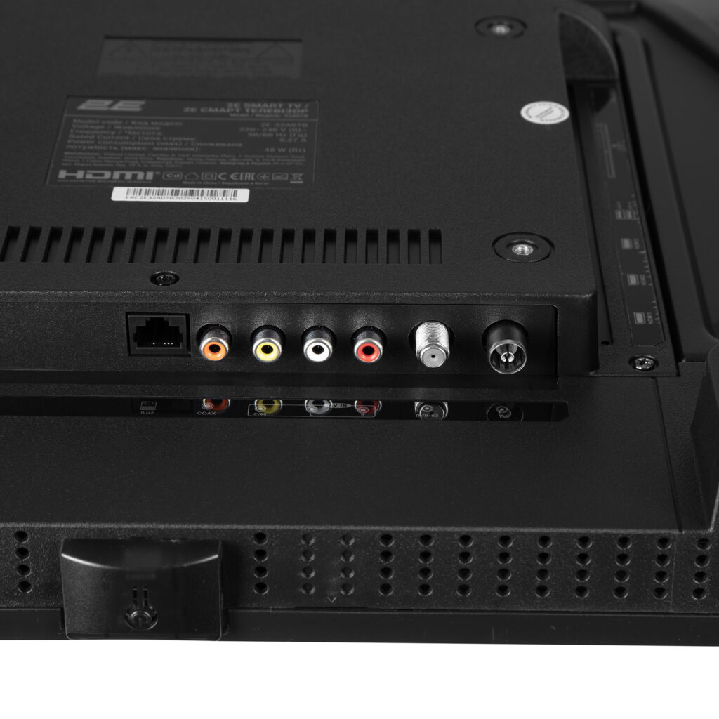Телевізор 32″ 2E LED HD 60Hz Smart Android Black