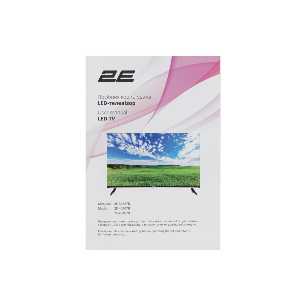 Телевізор 32″ 2E LED HD 60Hz Smart Android Black