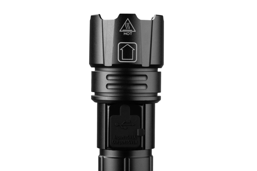 Ліхтар ручний акумуляторний 2E FLBL1822P70 USB-C 2200мА·год 1200лм 20Вт 5 режимів освітлення функція Power Bank IP44 0.26кг