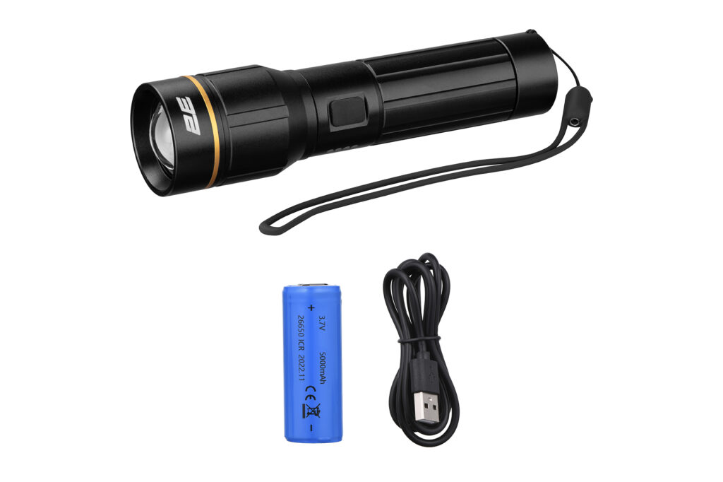 2E Hand lantern rechargeable FLBL2650 USB-C 5000mAh 2000lm 20W 5 lighting modes IP44 0.35kg