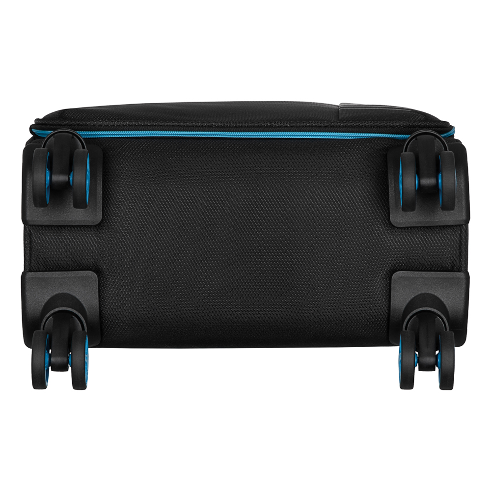 2E Suitcase set, Trek, (L+M+S), TSA, 4 wheels, + 3 Cabin backpacks (2E-BPET-CABIN-BK), polyester, black