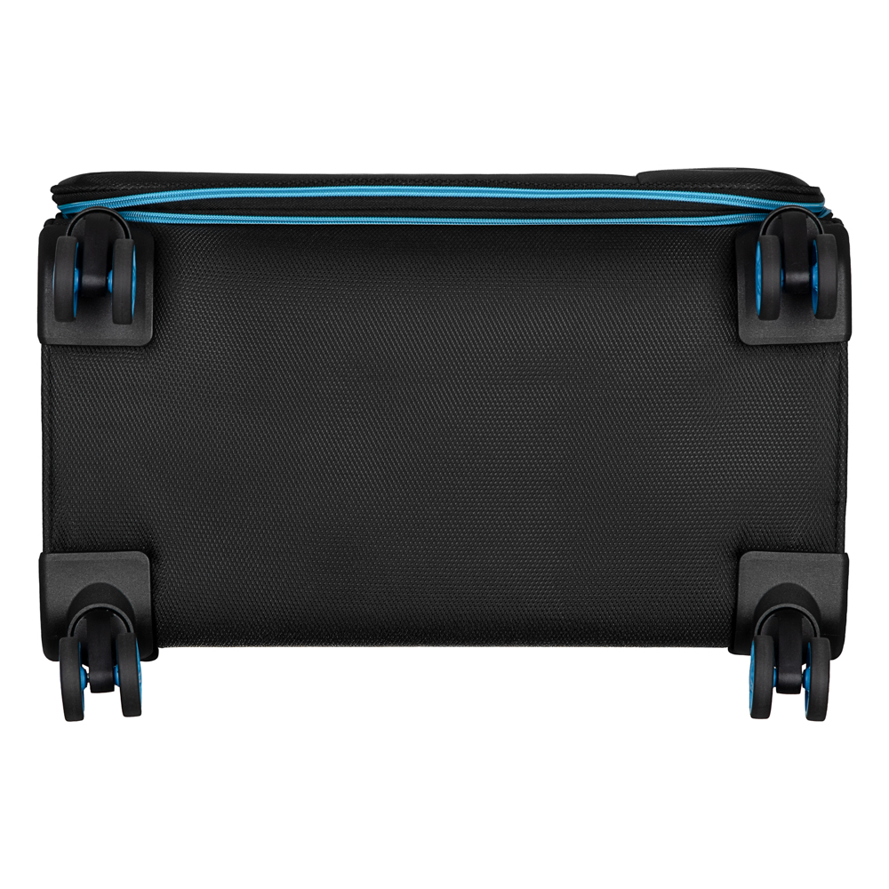 2E Suitcase set, Trek, (L+M+S), TSA, 4 wheels, + 3 Cabin backpacks (2E-BPET-CABIN-BK), polyester, black