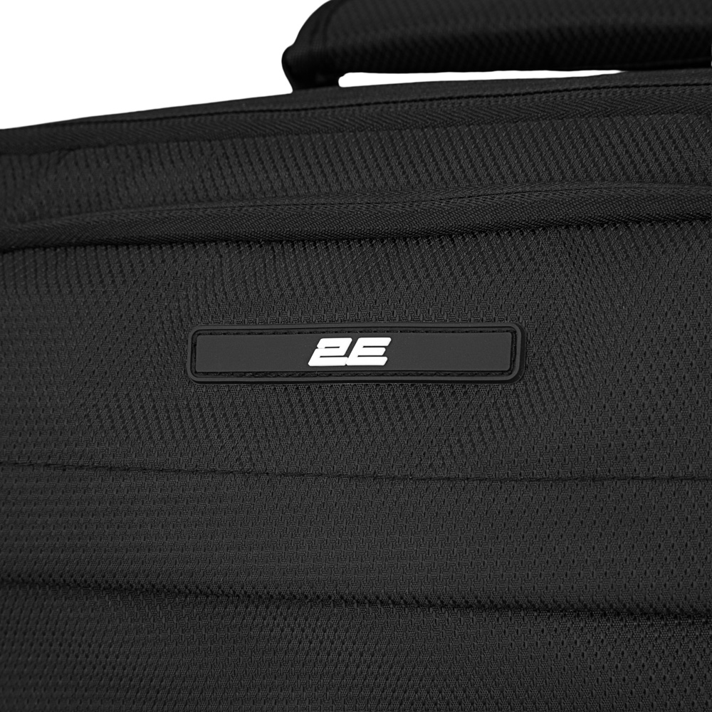 2E Suitcase set, Trek, (L+M+S), TSA, 4 wheels, + 3 Cabin backpacks (2E-BPET-CABIN-BK), polyester, black