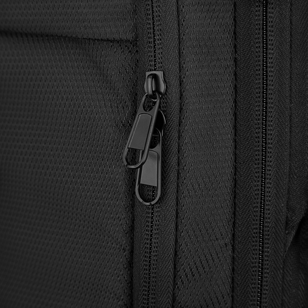 2E Suitcase set, Trek, (L+M+S), TSA, 4 wheels, + 3 Cabin backpacks (2E-BPET-CABIN-BK), polyester, black