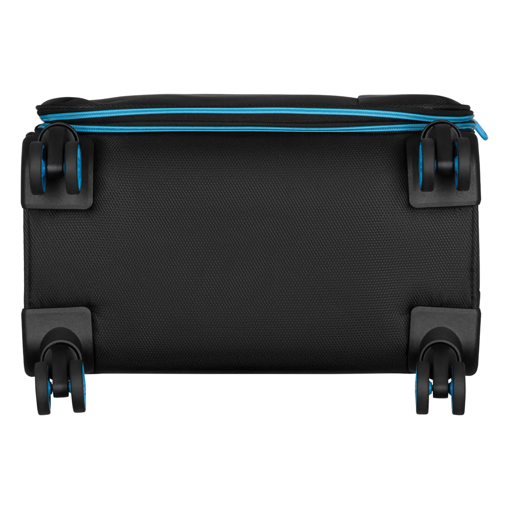 2E Suitcase Middle, Trek, polyester, 64/78 L, TSA, 4 wheels, EXP, black