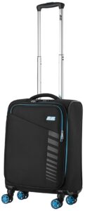 2E Suitcase Small, Trek, polyester, 35L, TSA, 4 wheels, black