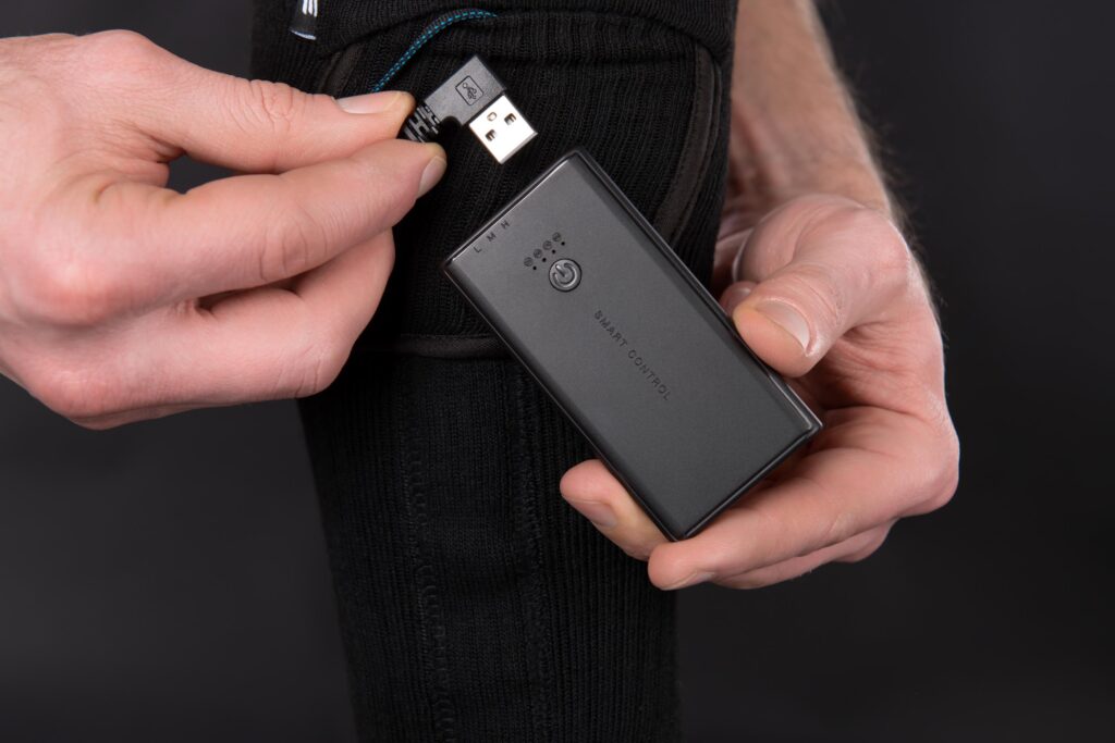 2E Tactical Шкарпетки з підігрівом Race Black з дистанційним контролером, розмір L