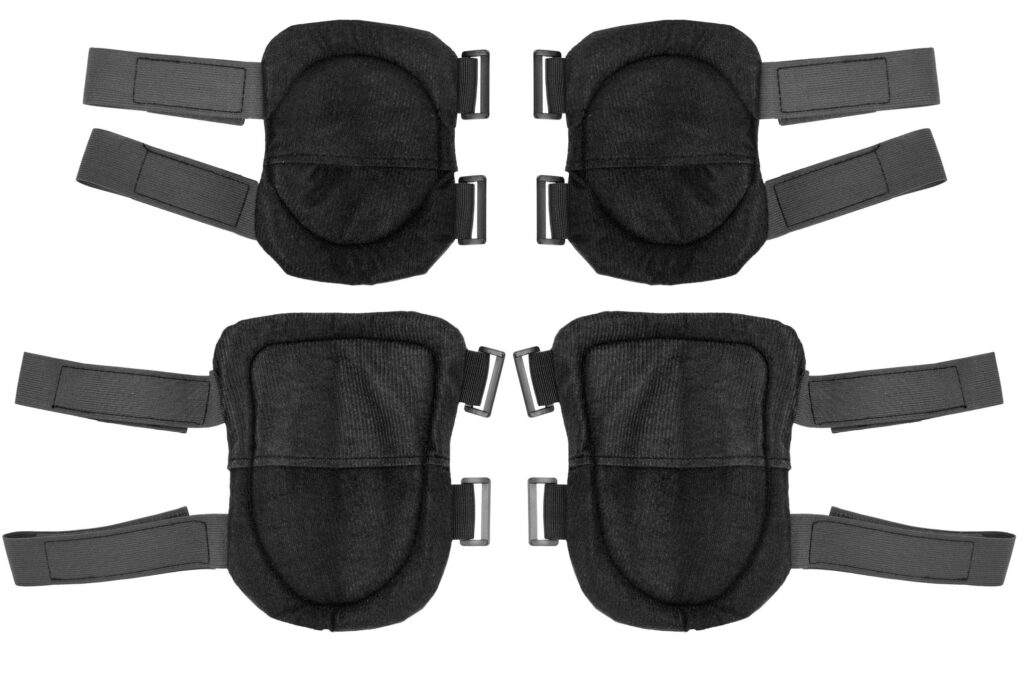 2E Military knee and elbow pads set, Black, 2E-MILKNAELPADS-SET-BK