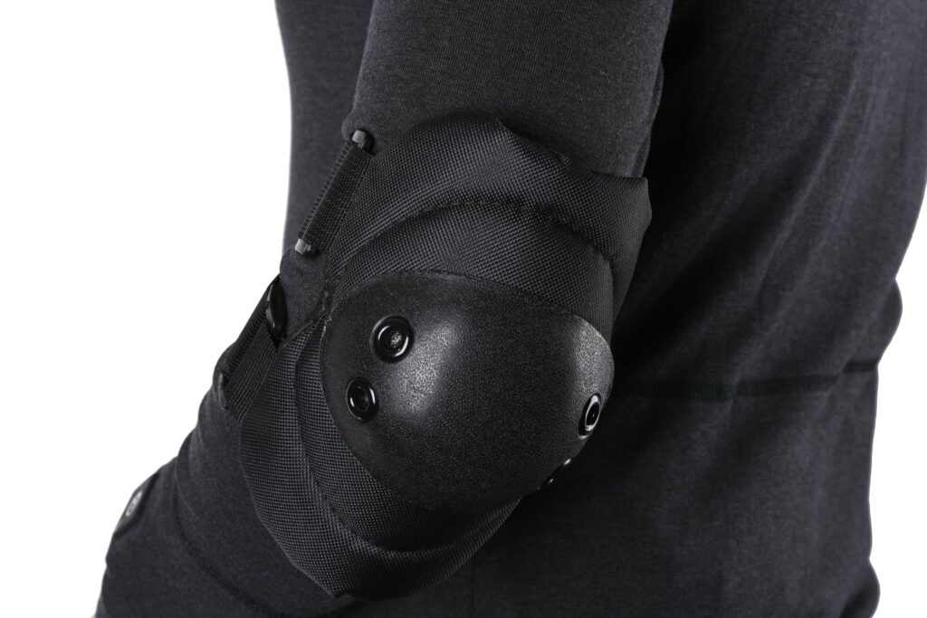 2E Military knee and elbow pads set, Black, 2E-MILKNAELPADS-SET-BK