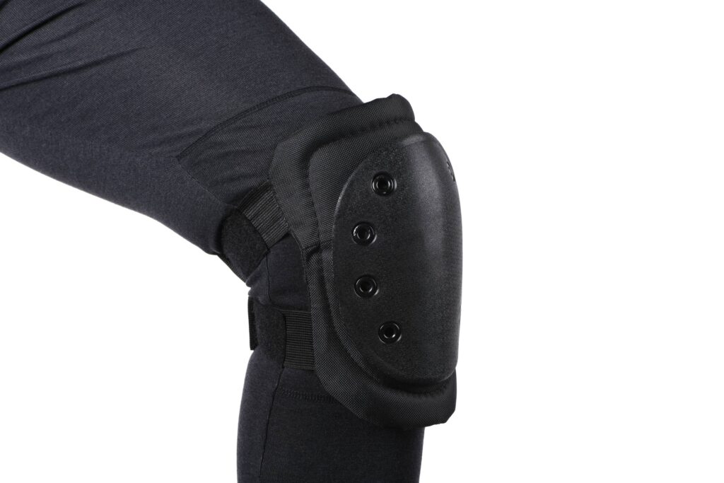 2E Military knee and elbow pads set, Black, 2E-MILKNAELPADS-SET-BK