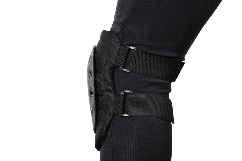 2E Military knee and elbow pads set, Black, 2E-MILKNAELPADS-SET-BK