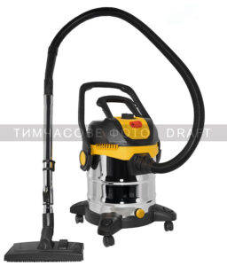 Пылесос профессиональный 2E PowerClean 20S 1200Вт 17кПа контейнер 20л розетка 220В/2000Вт влажная/сухая уборка функция воздуходувки IPX4 5.6кг