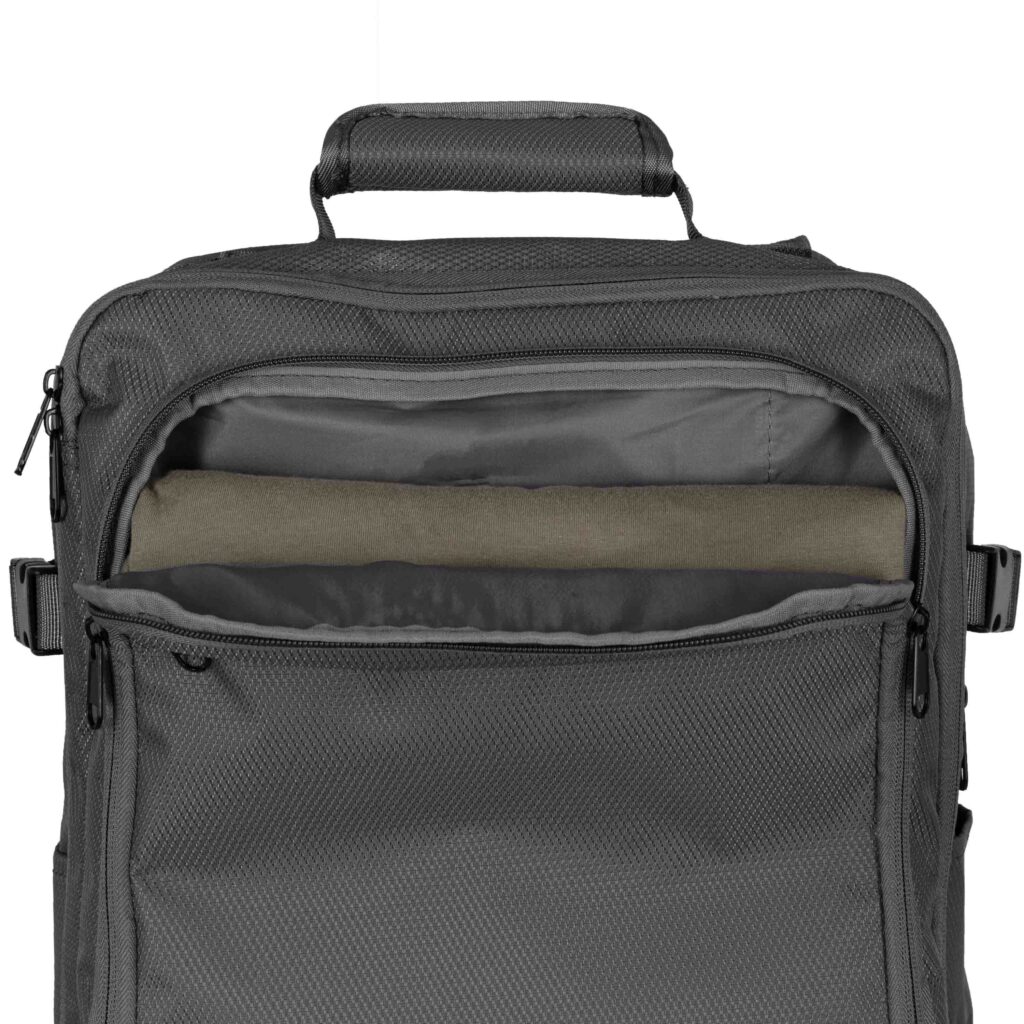 2E Suitcase set, Trek, (M+S), TSA, 4 wheels, + 2 Cabin backpacks (2E-BPET-CABIN-GR), polyester, grey