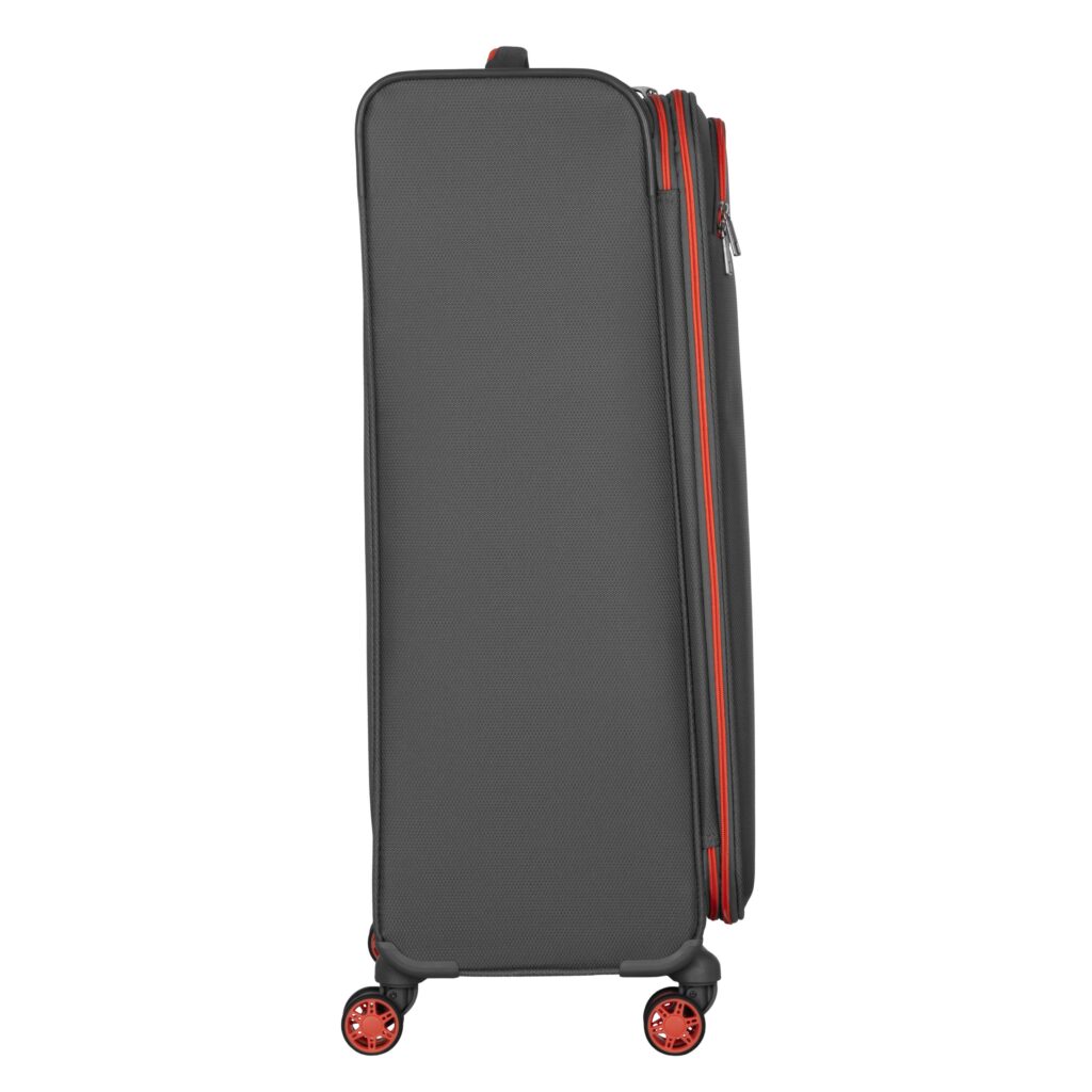 2E Suitcase Large, Trek, polyester, 97/117L, TSA, 4 wheels, EXP, grey