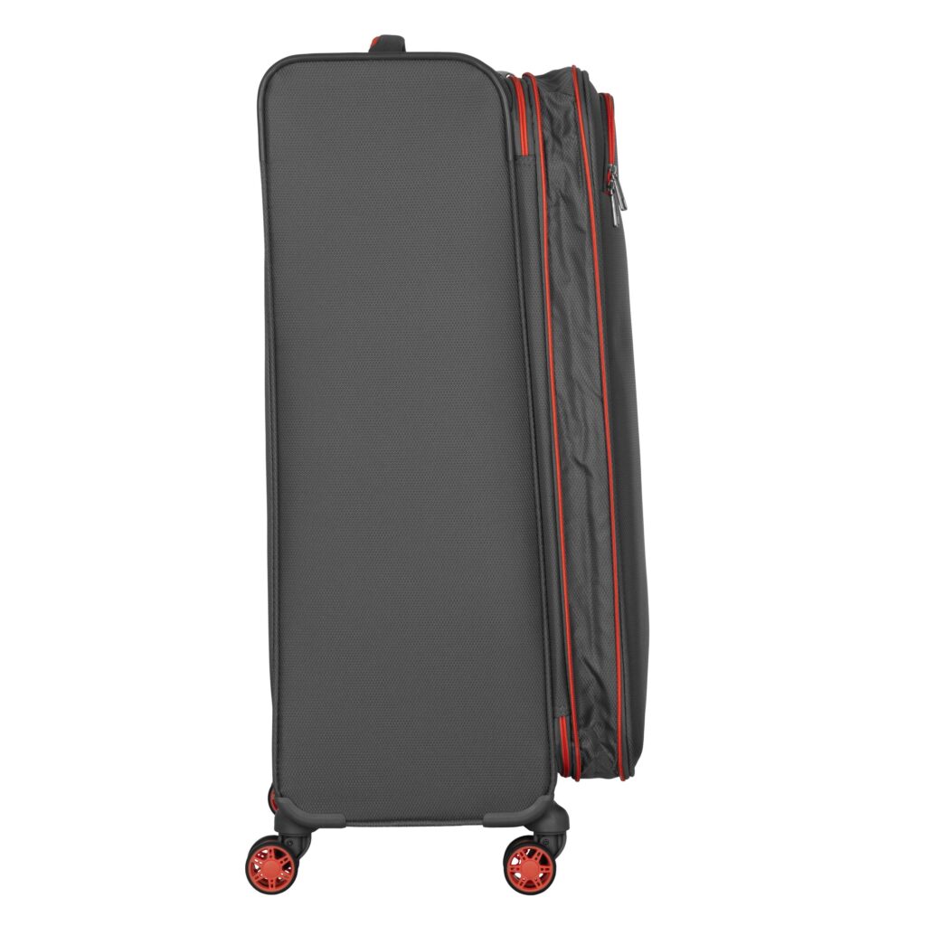 2E Suitcase Large, Trek, polyester, 97/117L, TSA, 4 wheels, EXP, grey