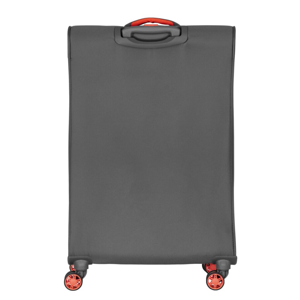 2E Suitcase Middle, Trek, polyester, 64/78 L, TSA, 4 wheels, EXP, grey