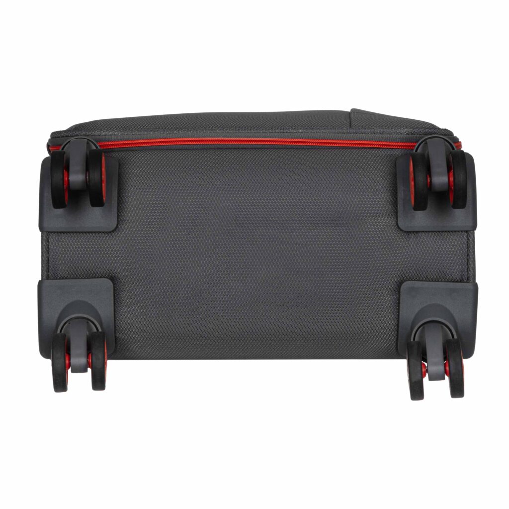 2E Suitcase Small, Trek, polyester, 35L, TSA, 4 wheels, grey