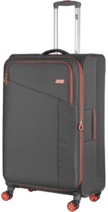 2E Suitcase Large, Trek, polyester, 97/117L, TSA, 4 wheels, EXP, grey