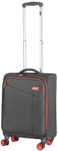 2E Suitcase Small, Trek, polyester, 35L, TSA, 4 wheels, grey