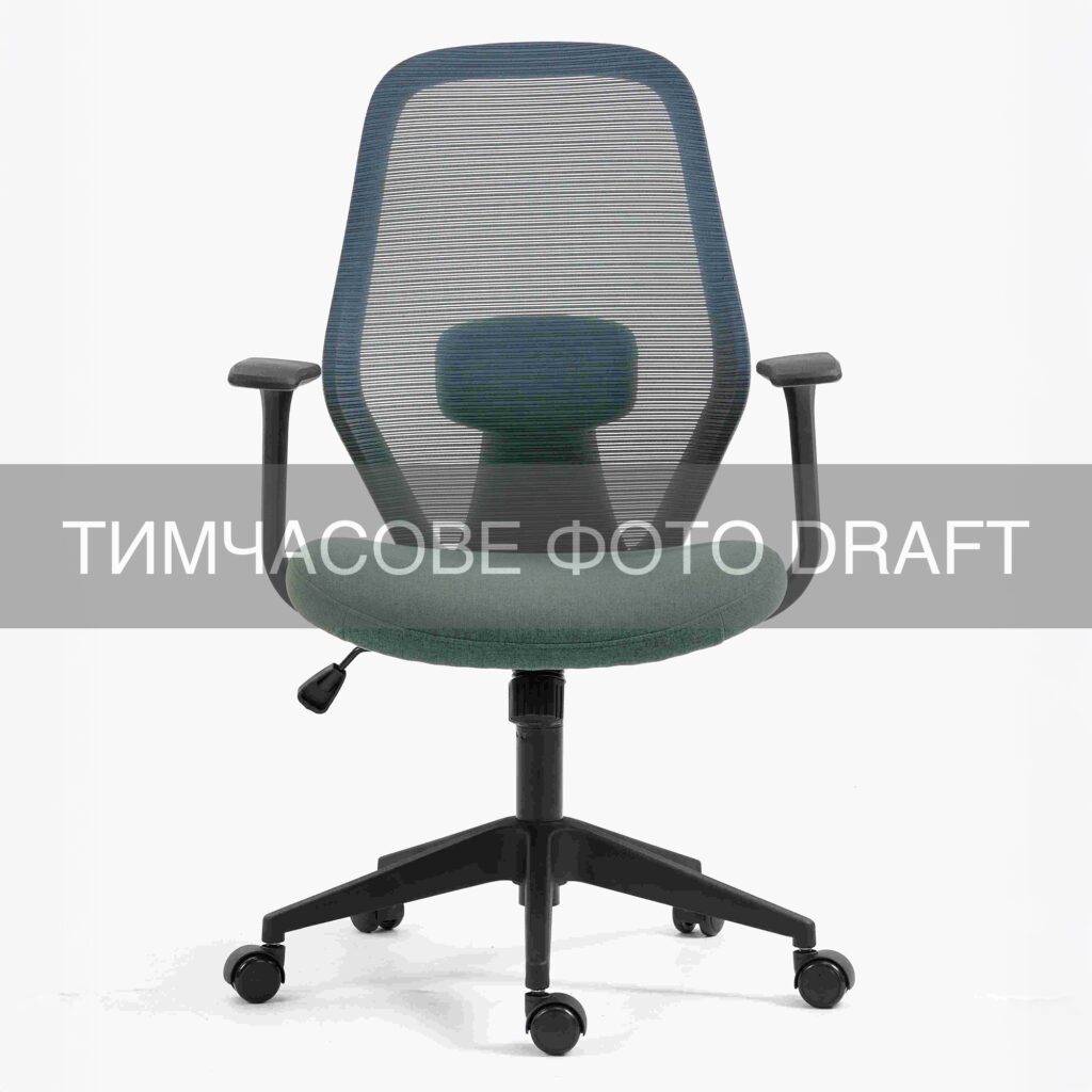 Крісло 2E OC110, тканина, фіксовані підлокітники, темно-зелений