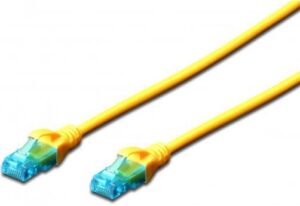 Патч-корд 2E CAT 5e, UTP, 1м, 26AWG, RJ45, 7/0.16, Cu, LSZH, жовтий