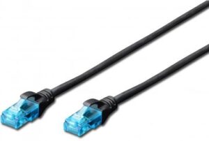Патч-корд 2E CAT 5e, UTP, 0.20м, 26AWG, RJ45, 7/0.16, Cu, LSZH, чорний