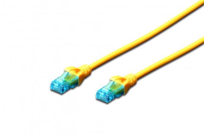 Патч-корд 2E CAT 5e, UTP, 0.20м, 26AWG, RJ45, 7/0.16, Cu, LSZH, жовтий