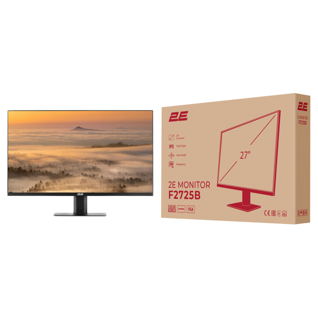 Monitor 2E 27″ F2725B D-Sub, HDMI, IPS, 100Hz