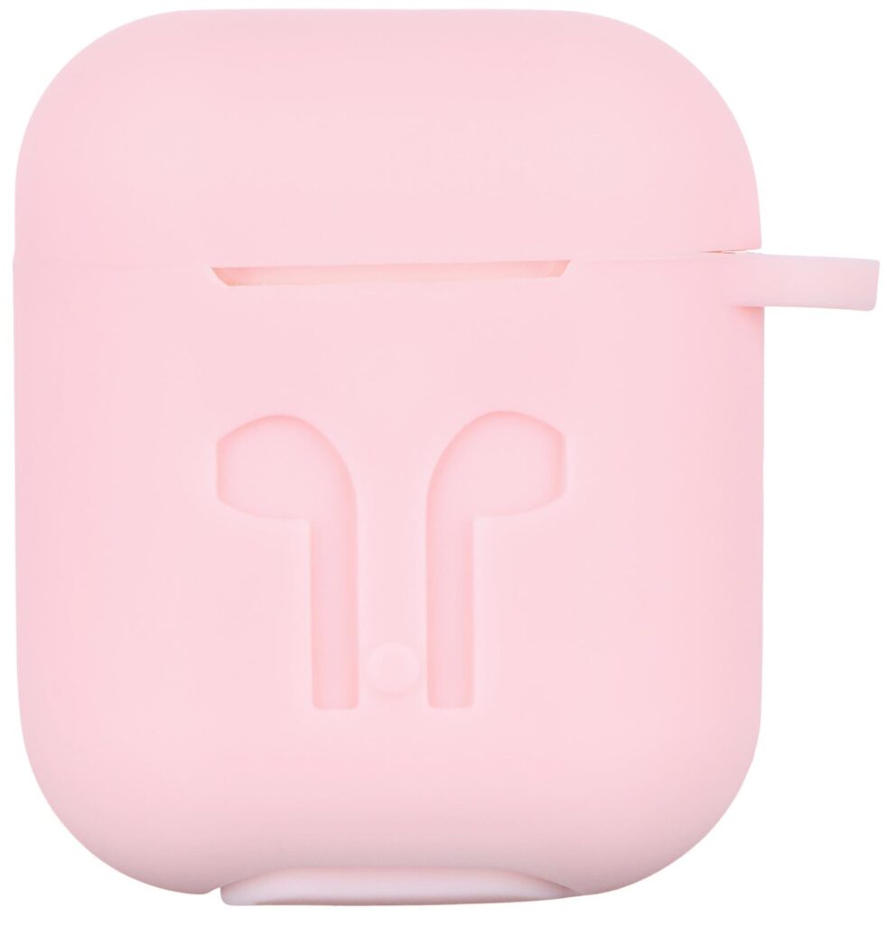 Чохол 2Е для AirPods (Gen 1-2, 2016-2019), Pure Color Silicone Imprint (3.0mm), рожевий світлий